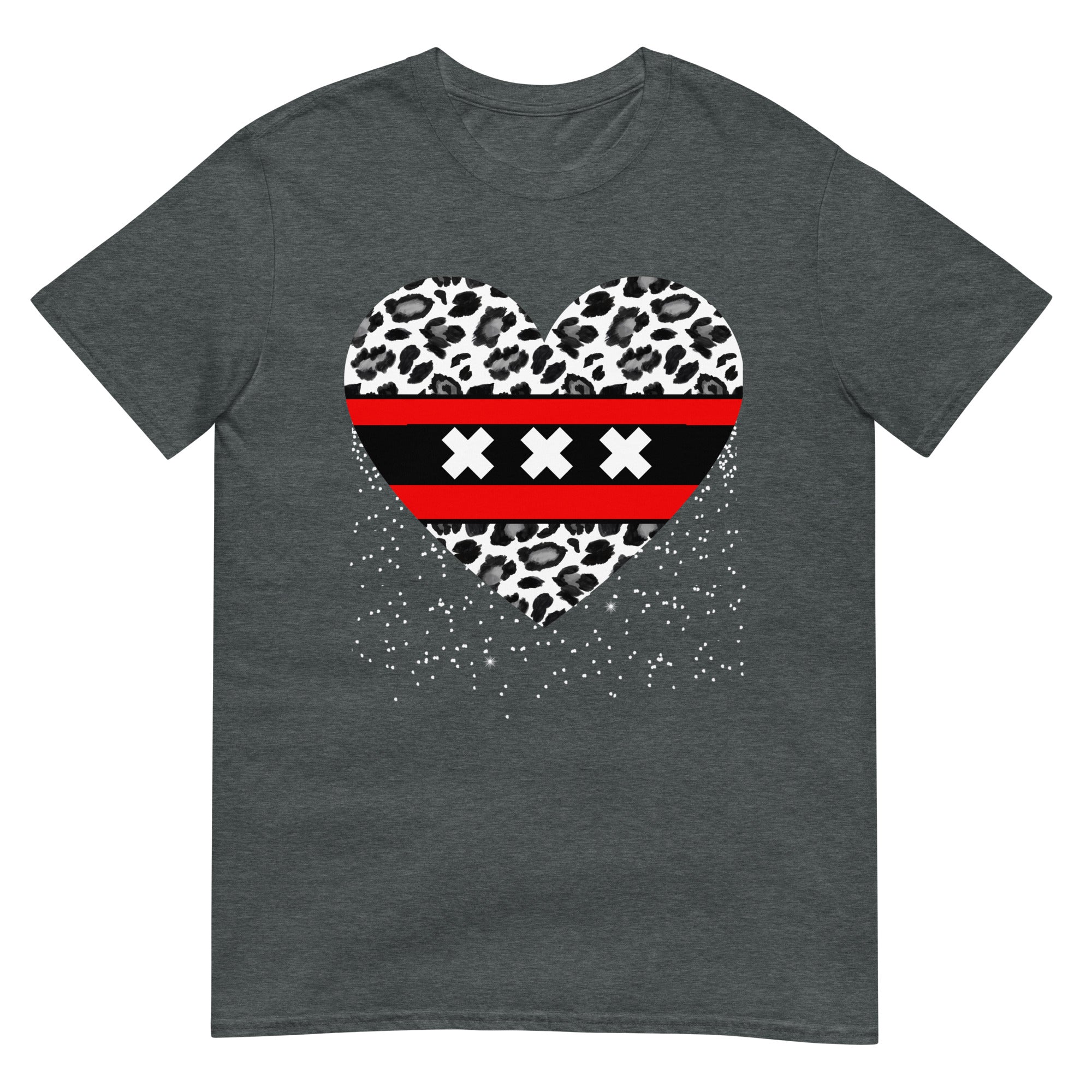 Unisex T-shirt (Amsterdam Leopard Heart)