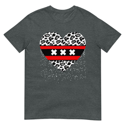 Unisex T-shirt (Amsterdam Leopard Heart)