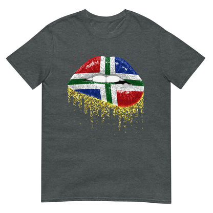 Unisex T-shirt (Groningen Flag Lips)