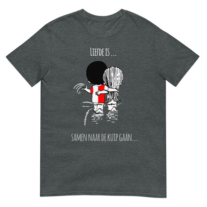 Unisex T-shirt  (Rotterdam- liefde.. is samen gaan naar de kuip)