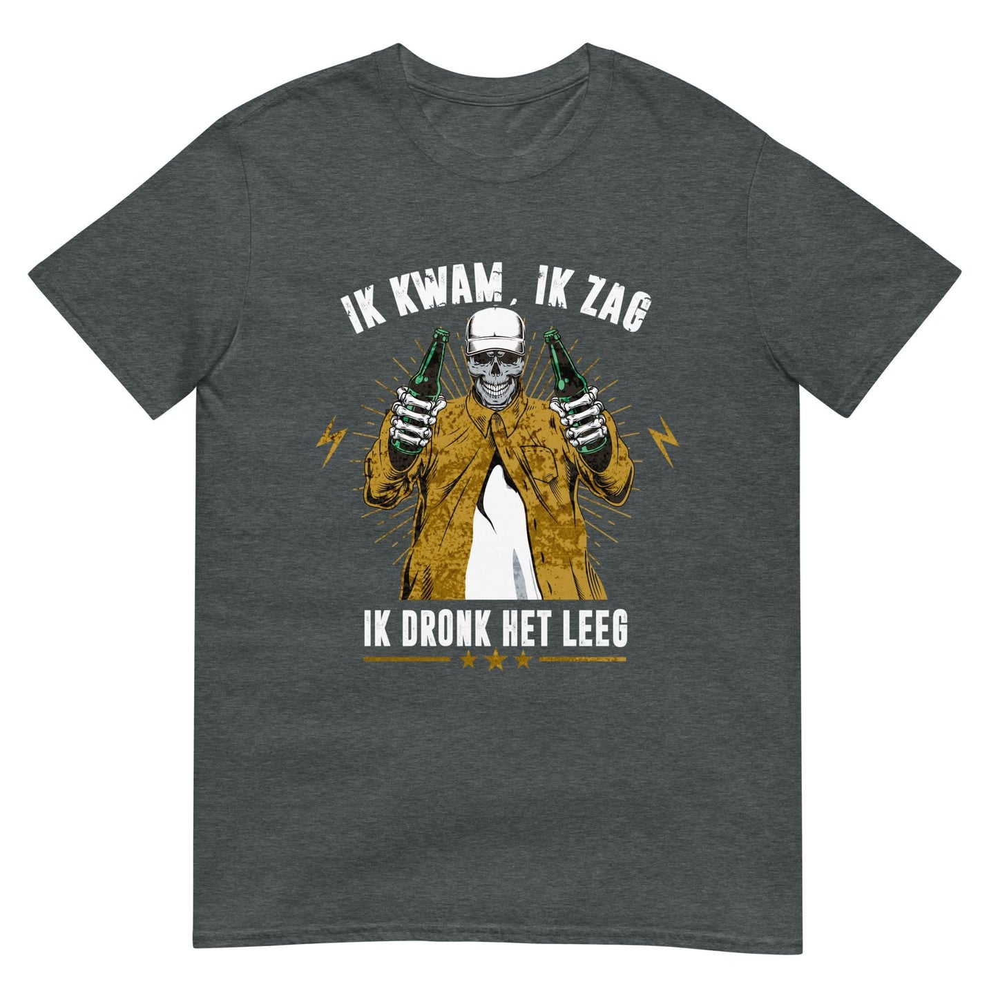 Unisex T-shirt (Ik Kwam Ik Zag Ik Dronk Het Leeg)