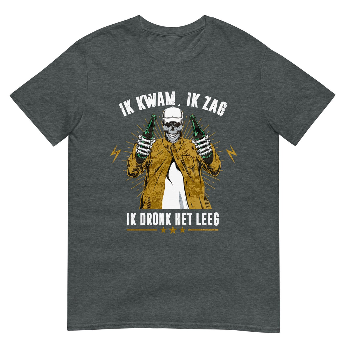 Unisex T-shirt (Ik Kwam Ik Zag Ik Dronk Het Leeg)