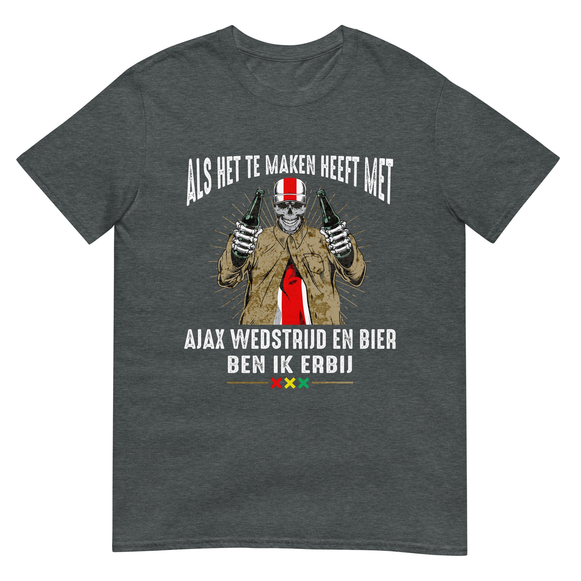 Unisex T-shirt (Als het te maken heeft met Ajax wedstrijd en bier Ik Erbij) Amsterdam