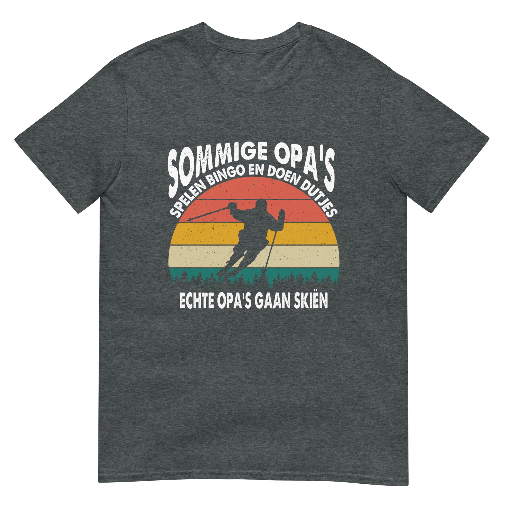 Unisex T-shirt (Echte opa's gaan skiën)