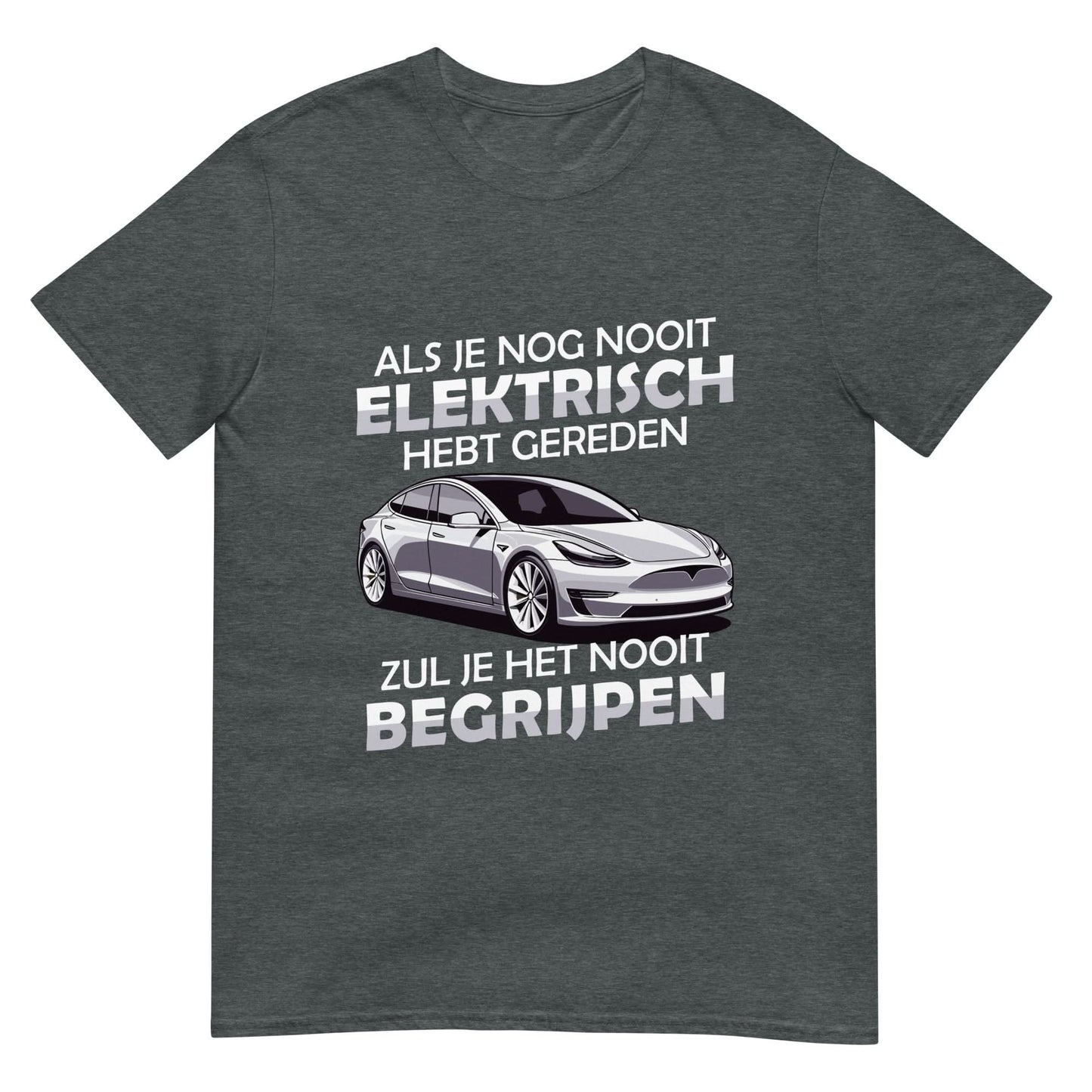Unisex T-shirt (Elektrisch Auto)
