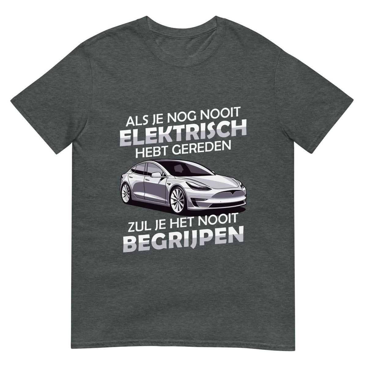 Unisex T-shirt (Elektrisch Auto)