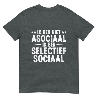 Unisex T-shirt (Selectief Sociaal)