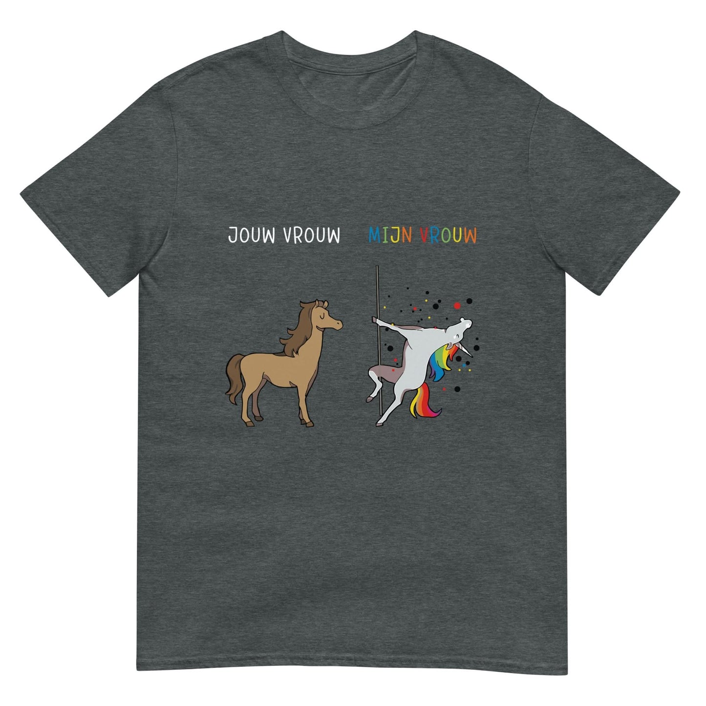 Unisex T-shirt (Jouw vrouw, Mijn vrouw_Unicorn)