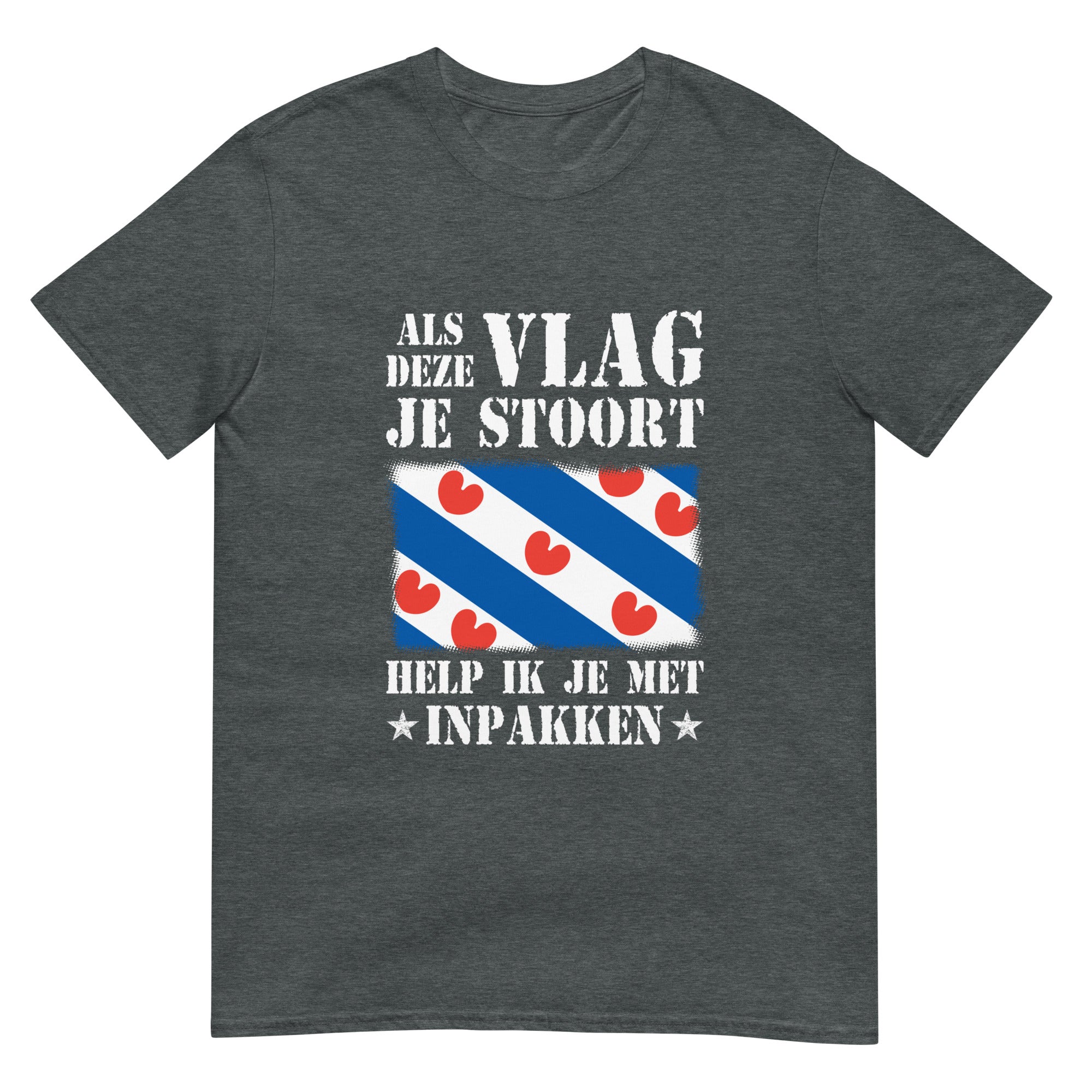 Unisex T-shirt (Als Deze Vlag Je Stoort_Friesland)