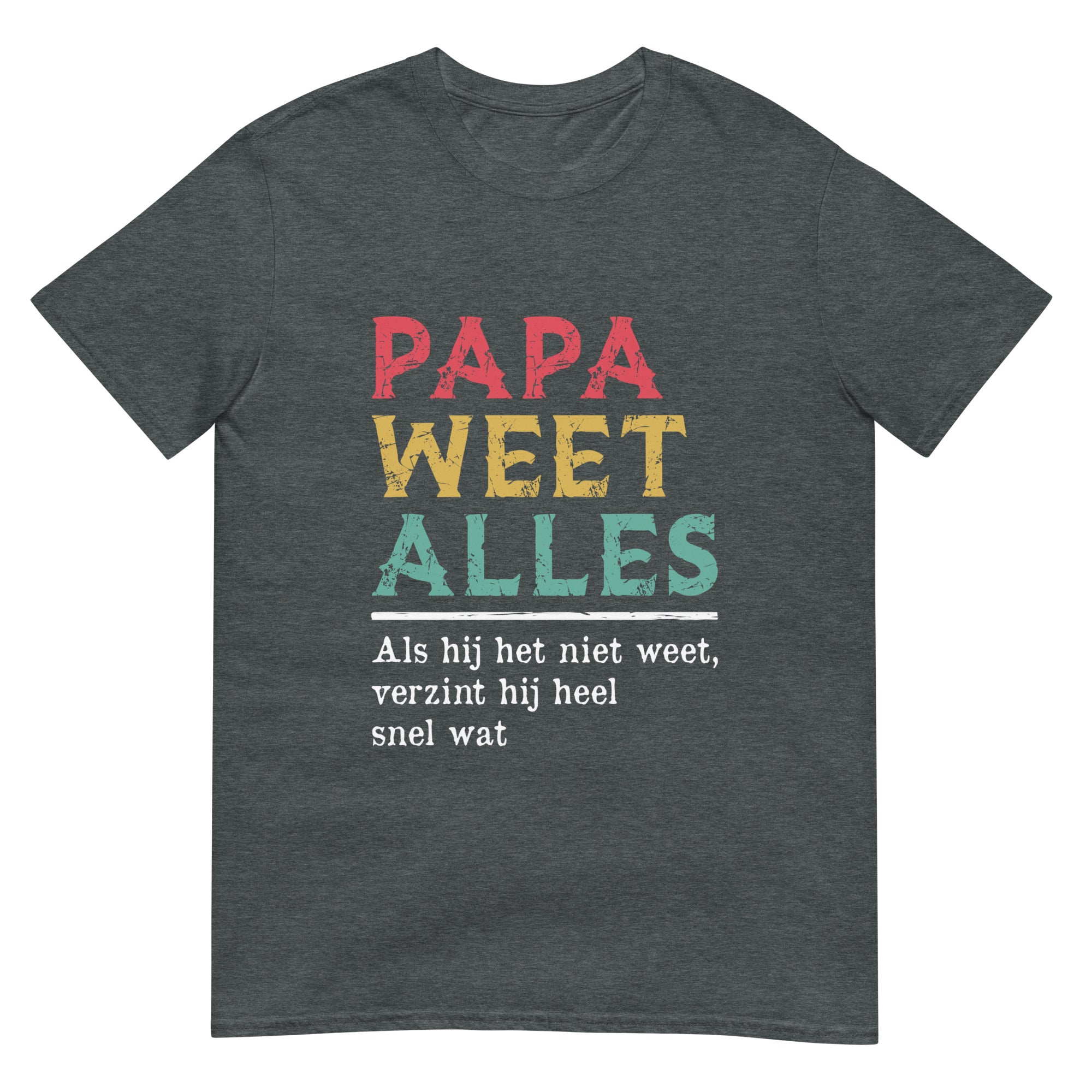 Unisex T-shirt (Papa Weet Alles)