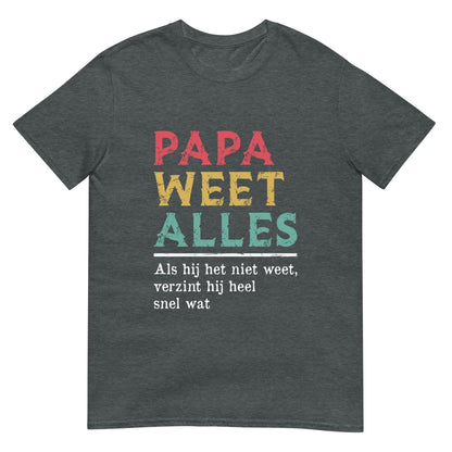 Unisex T-shirt (Papa Weet Alles)