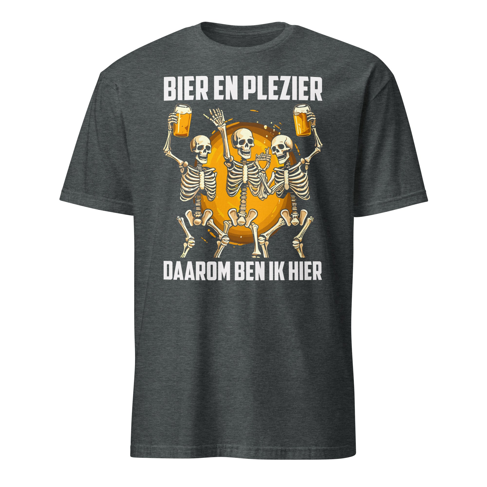 Unisex T-shirt (Bier en plezier, daarom ben ik hier)