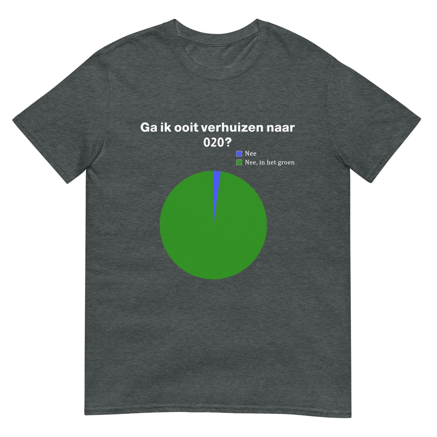 Unisex T-shirt (Ga ik ooit verhuizen naar 020?)