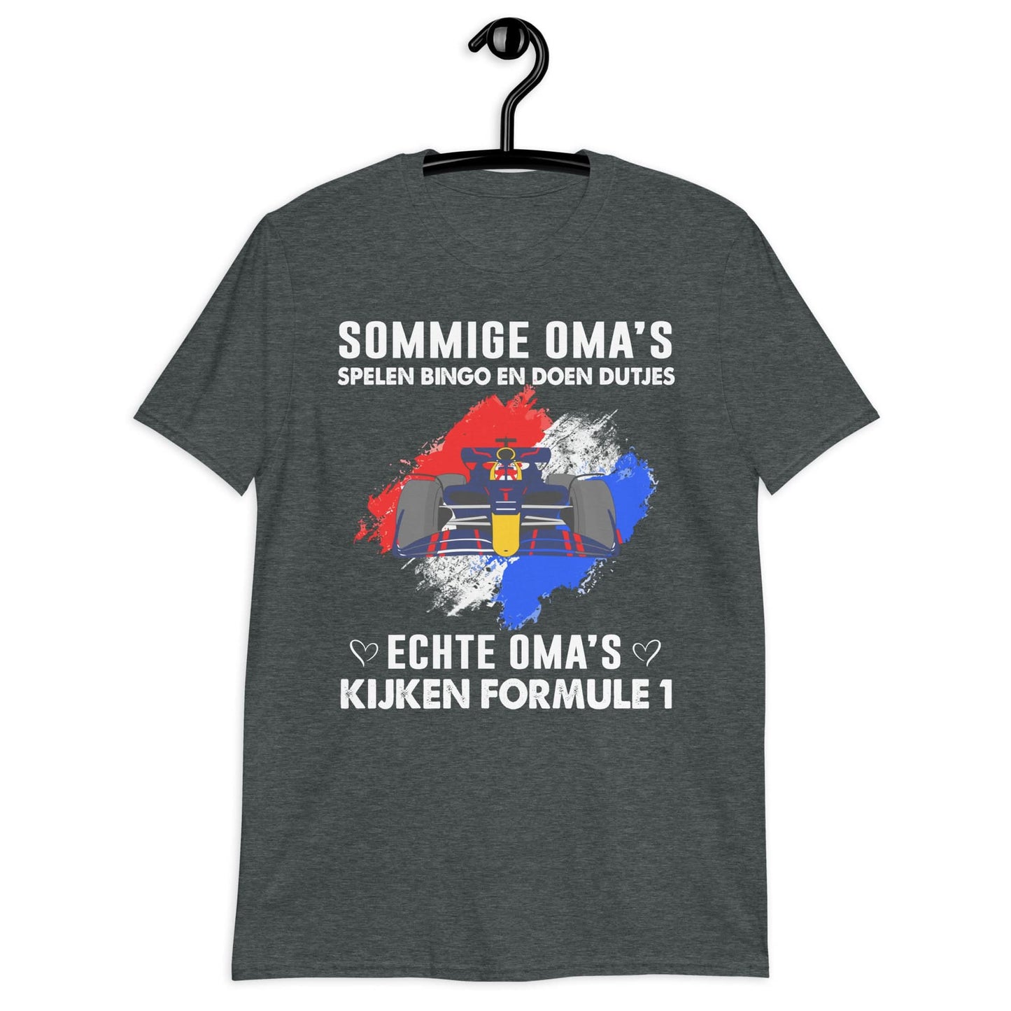 UniseX T-shirt (Echte oma's kijken formule 1)