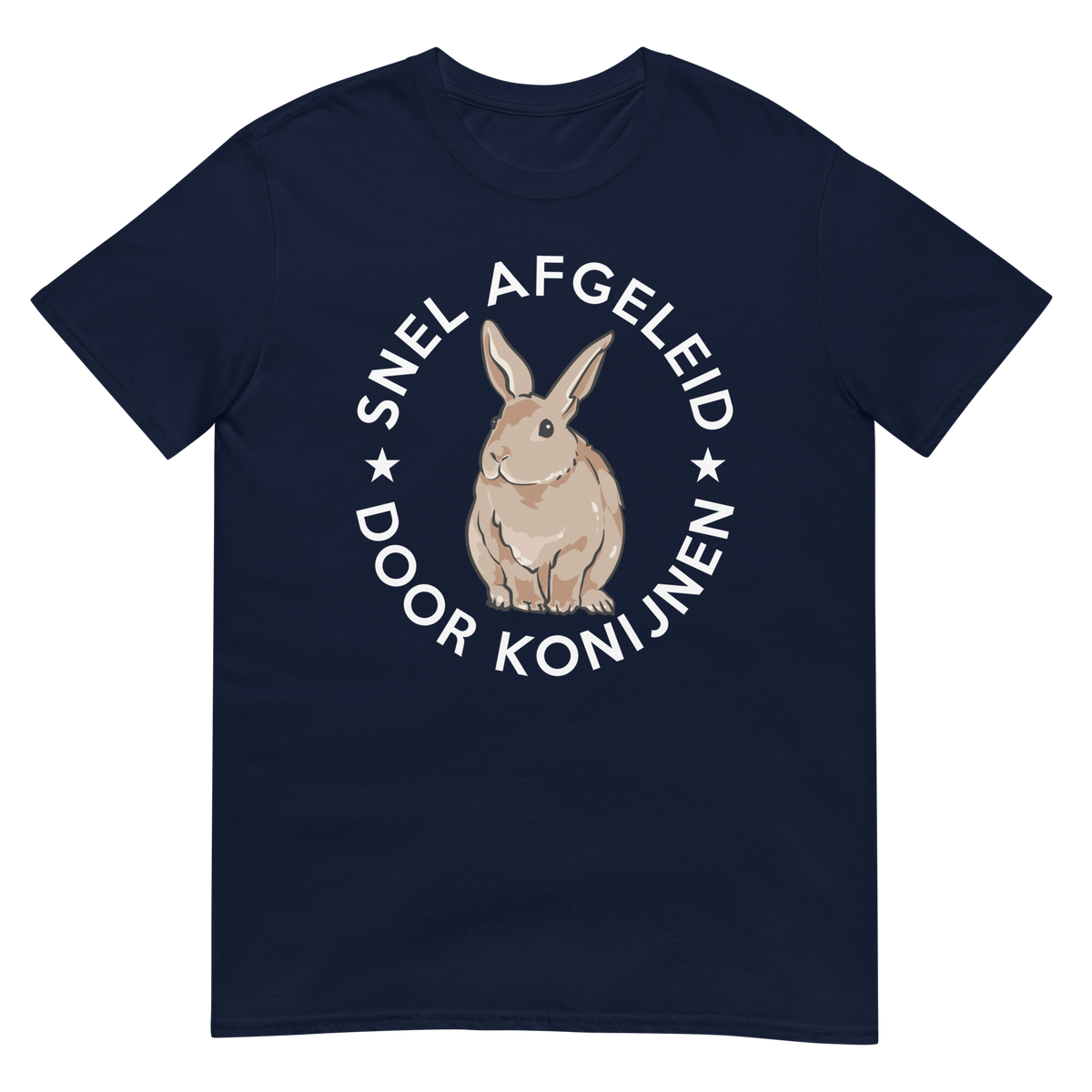 Unisex T-shirt ( snel afgeleid door konijnen)