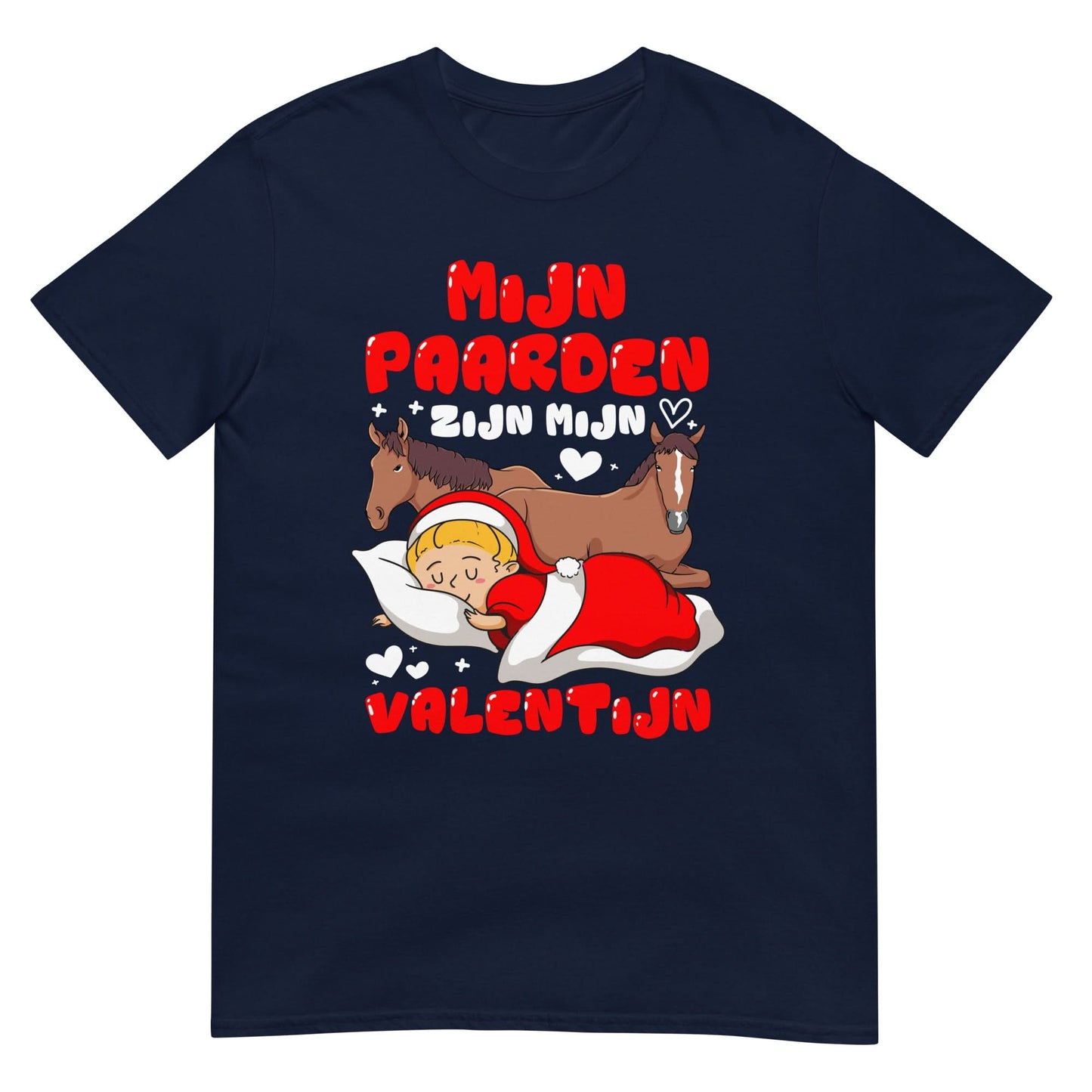 Unisex T-shirt ( valentijn paarden)
