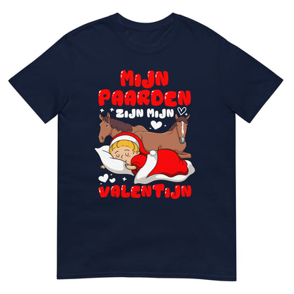Unisex T-shirt ( valentijn paarden)