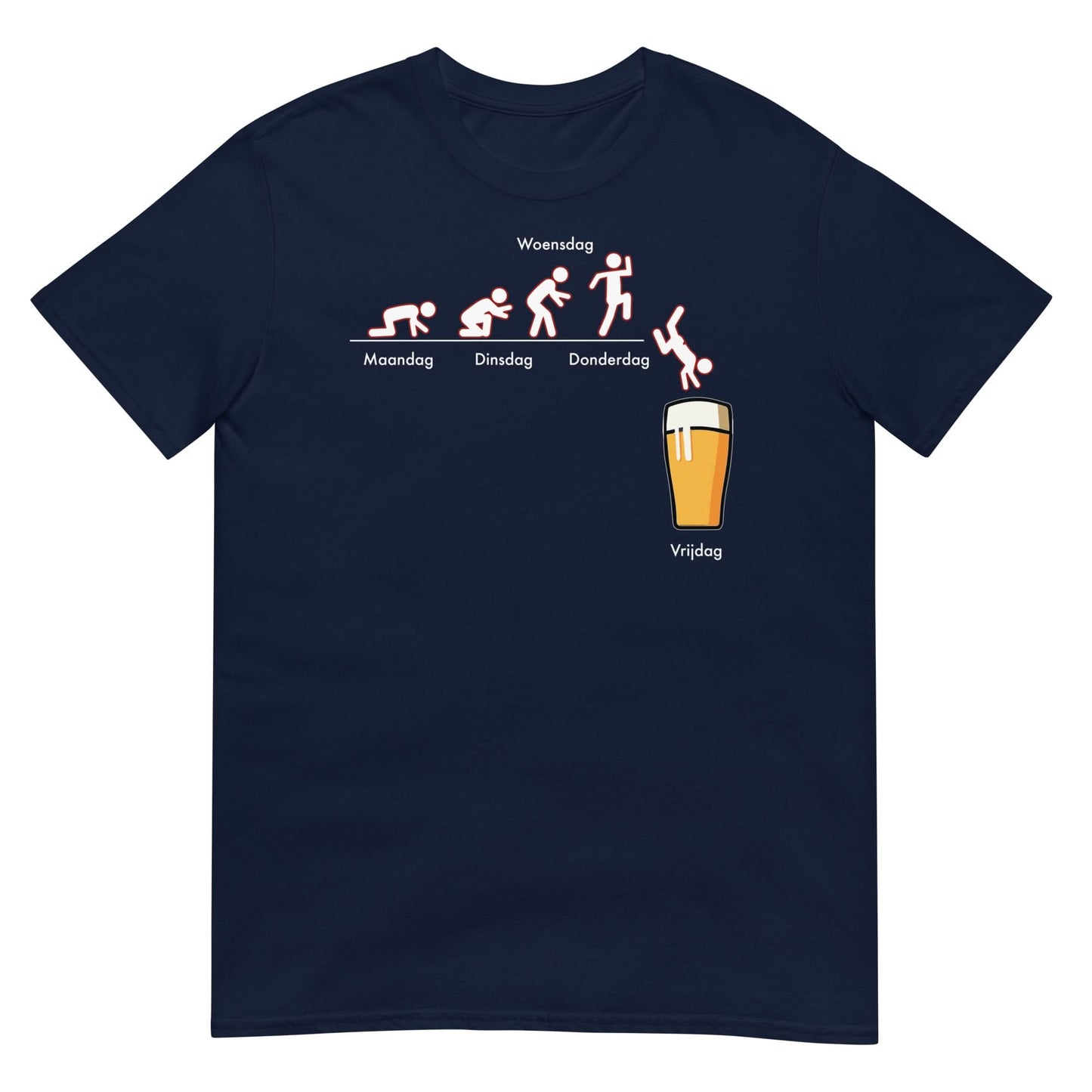 Unisex T-shirt (Bier Evolutie)