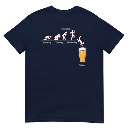 Unisex T-shirt (Bier Evolutie)