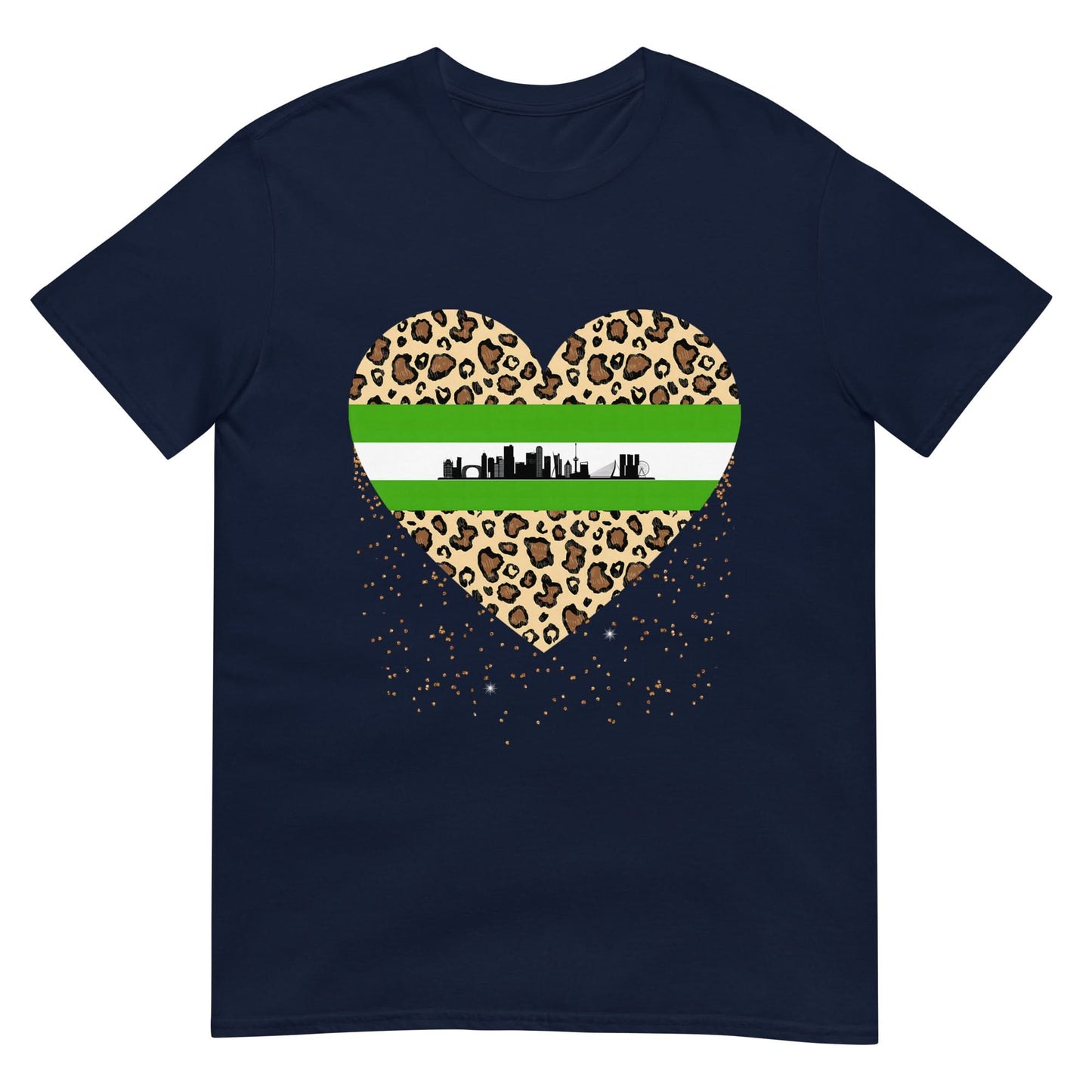 Unisex T-shirt (Rotterdam Leopard Heart)