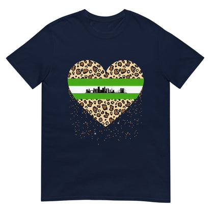 Unisex T-shirt (Rotterdam Leopard Heart)