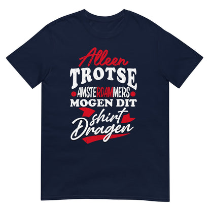 Unisex T-shirt (trotse Amsterdammer)