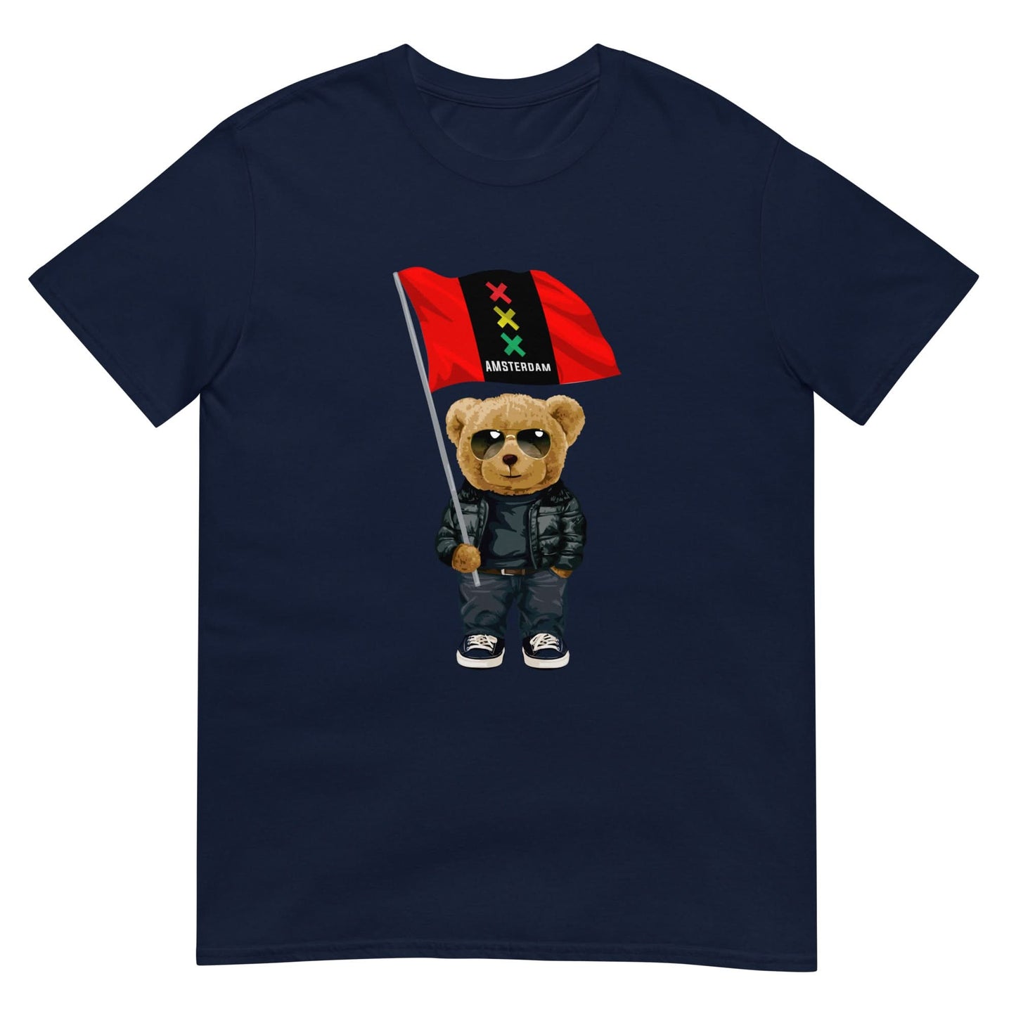 Unisex T-shirt (Amsterdam Bear Vlag)