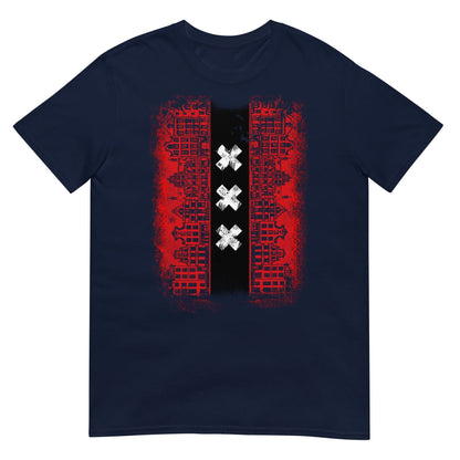 Unisex T-shirt (Amsterdam Skyline Vlag)