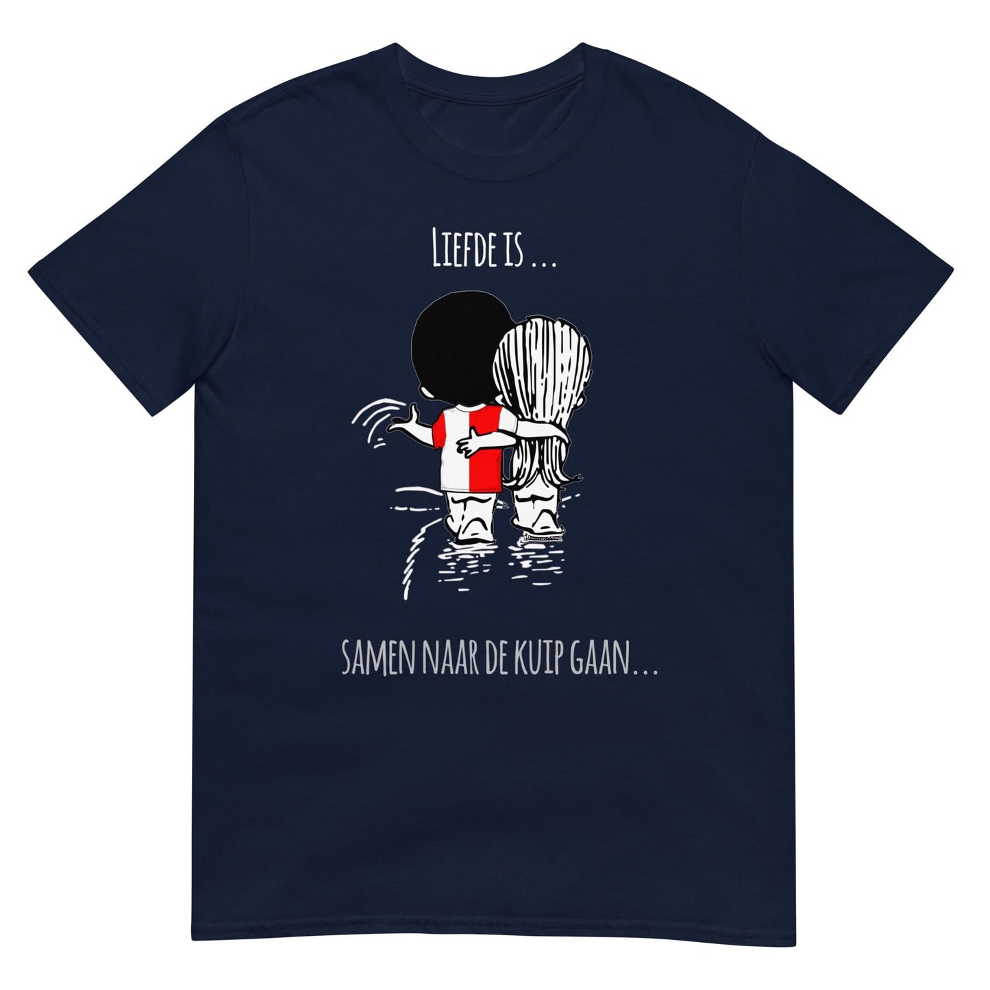 Unisex T-shirt  (Rotterdam- liefde.. is samen gaan naar de kuip)
