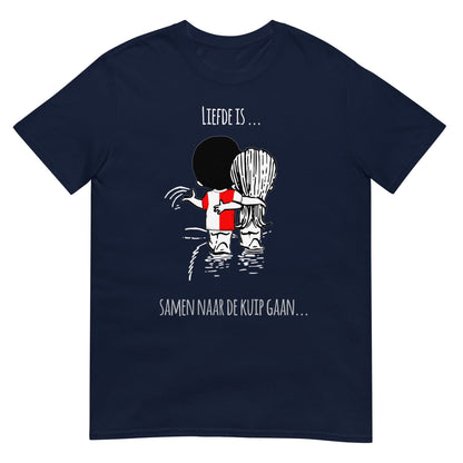 Unisex T-shirt  (Rotterdam- liefde.. is samen gaan naar de kuip)