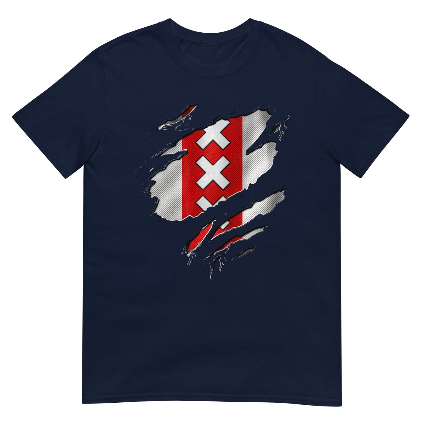 Unisex T-shirt (Ajacied flag) Amsterdam