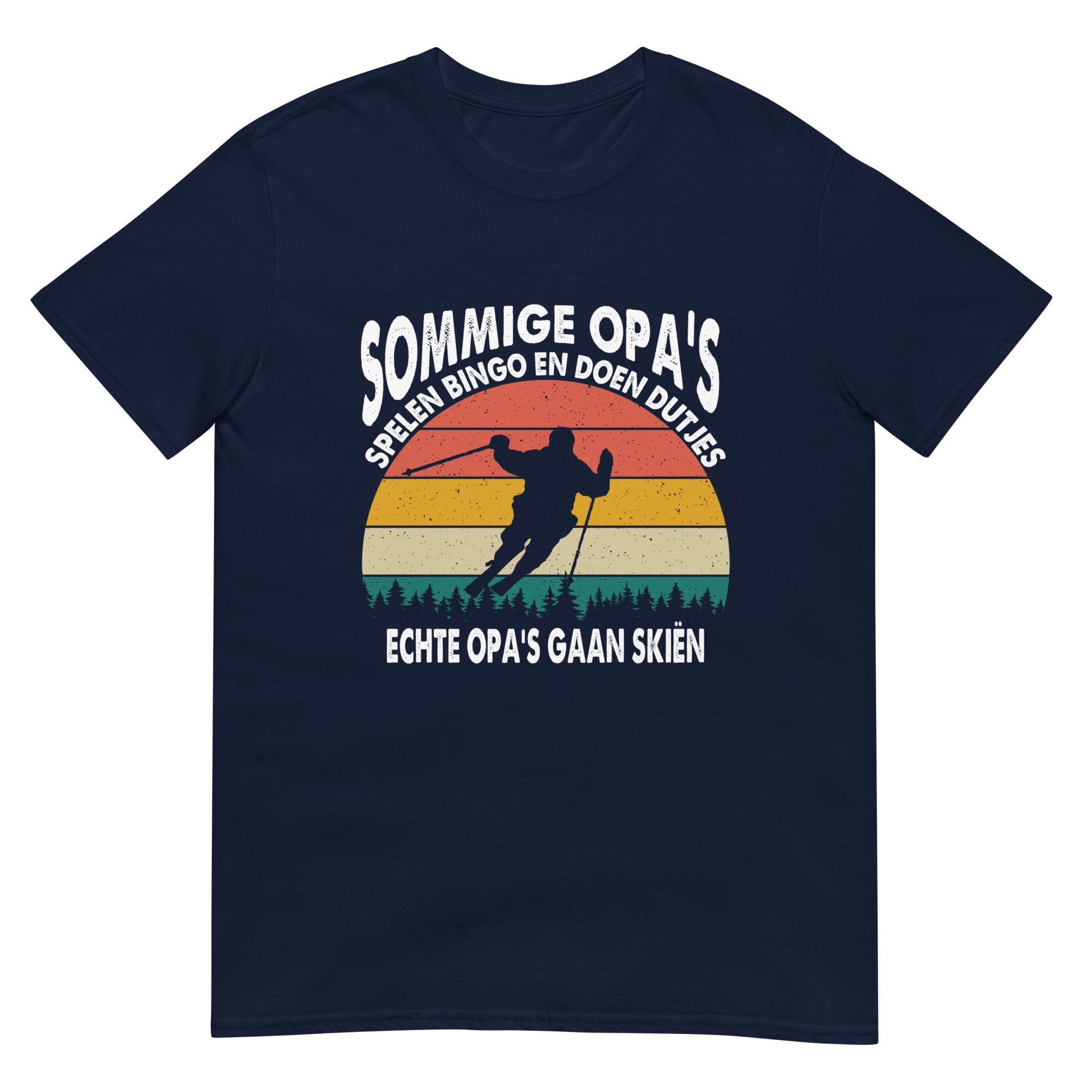 Unisex T-shirt (Echte opa's gaan skiën)