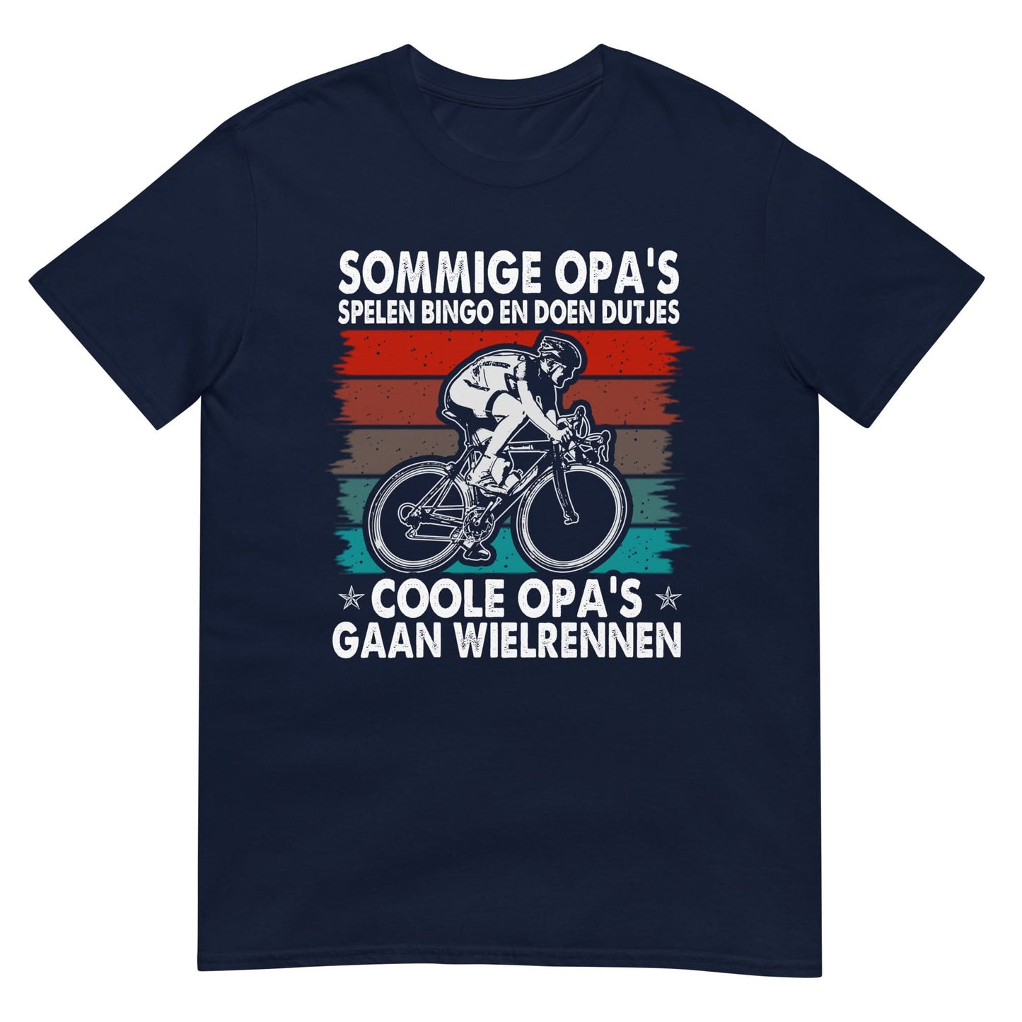 Unisex T-shirt (Coole opa's gaan wielrennen)