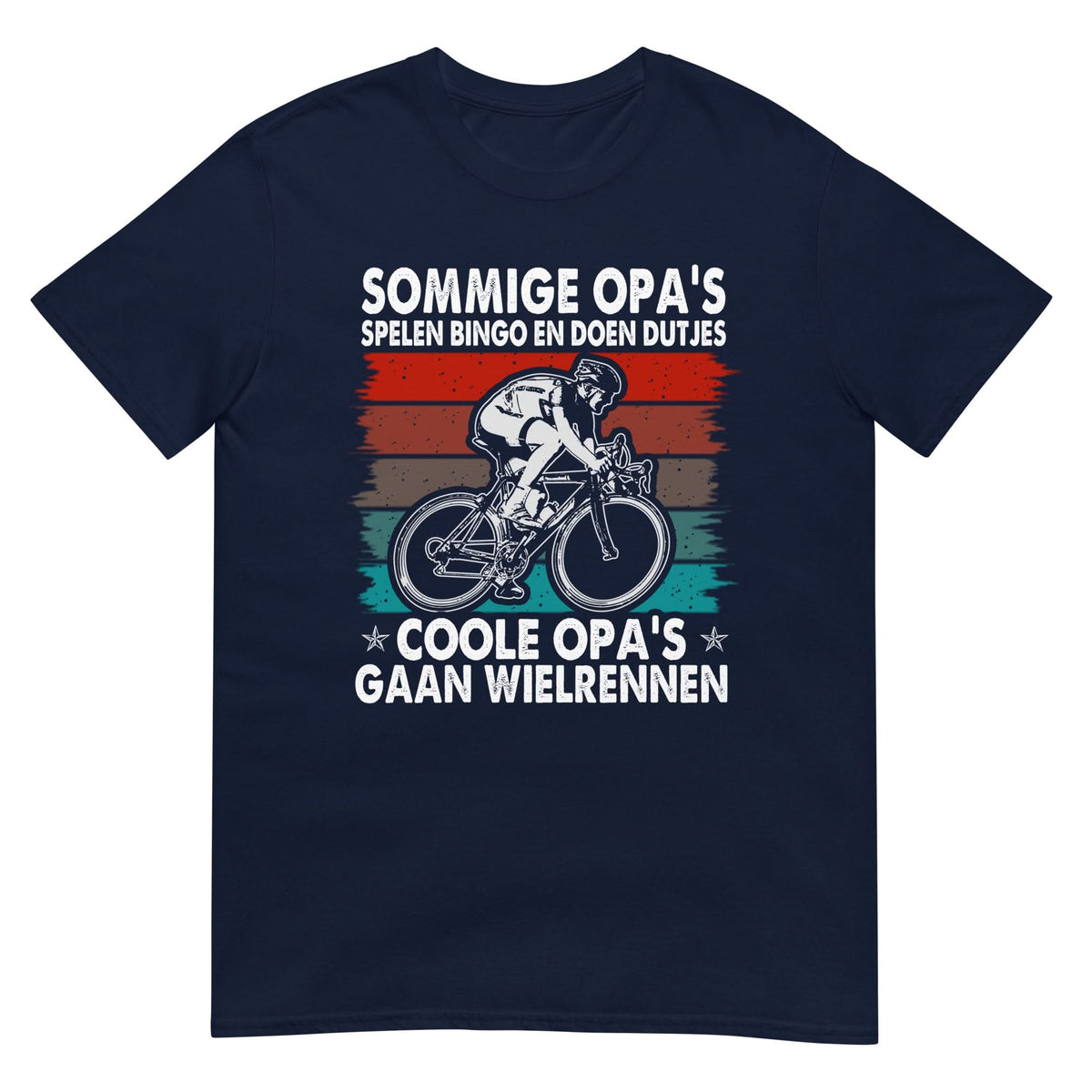 Unisex T-shirt (Coole opa's gaan wielrennen)