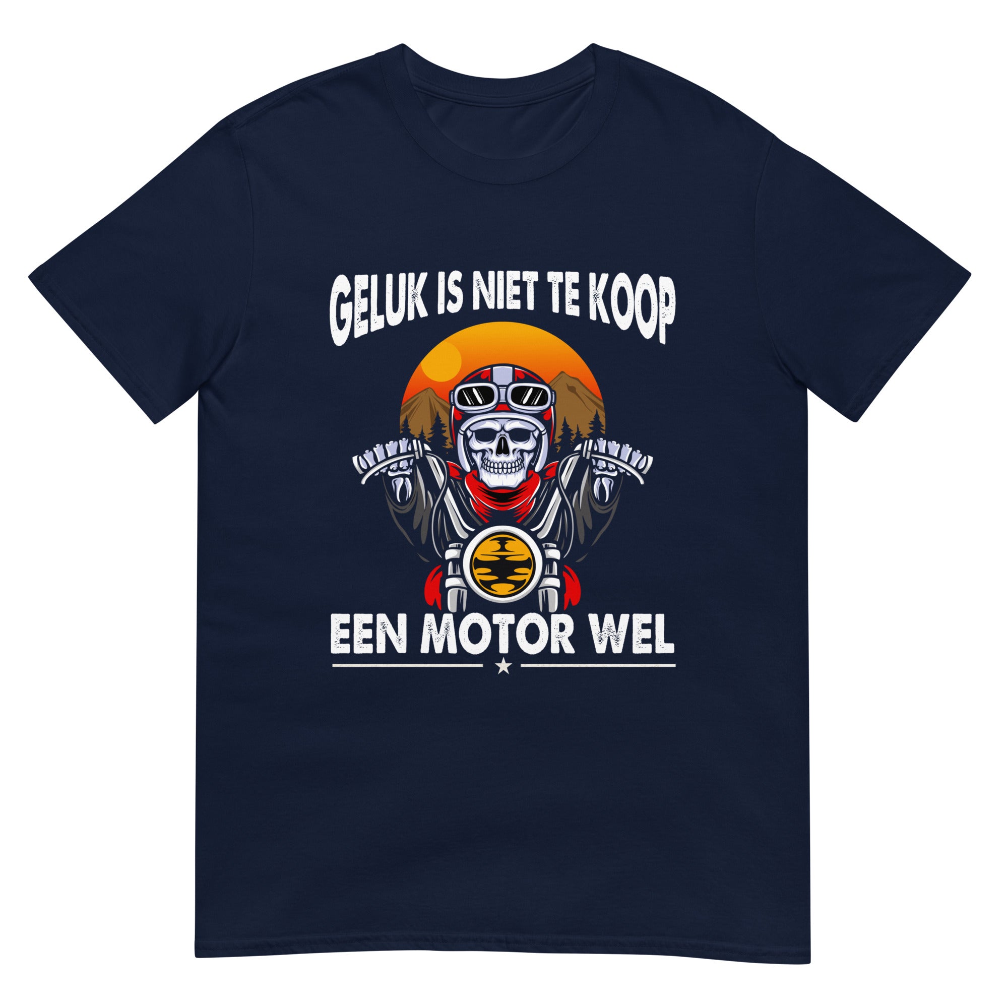 Unisex T-shirt (Geluk is niet te koop, een motor wel)