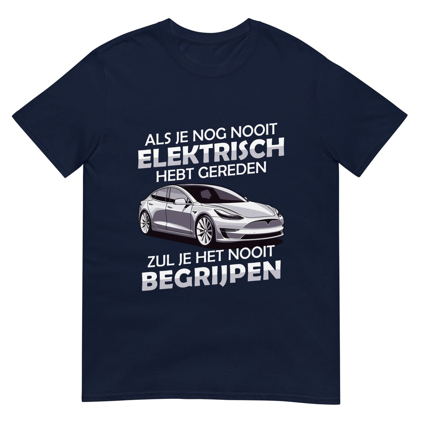 Unisex T-shirt (Elektrisch Auto)