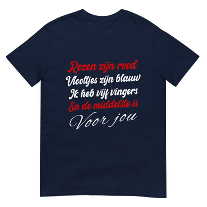 Unisex T-shirt ( Rozen zijn rood...)