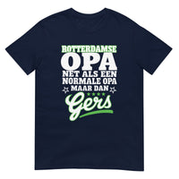 Unisex T-shirt (Rotterdamse opa, gers)