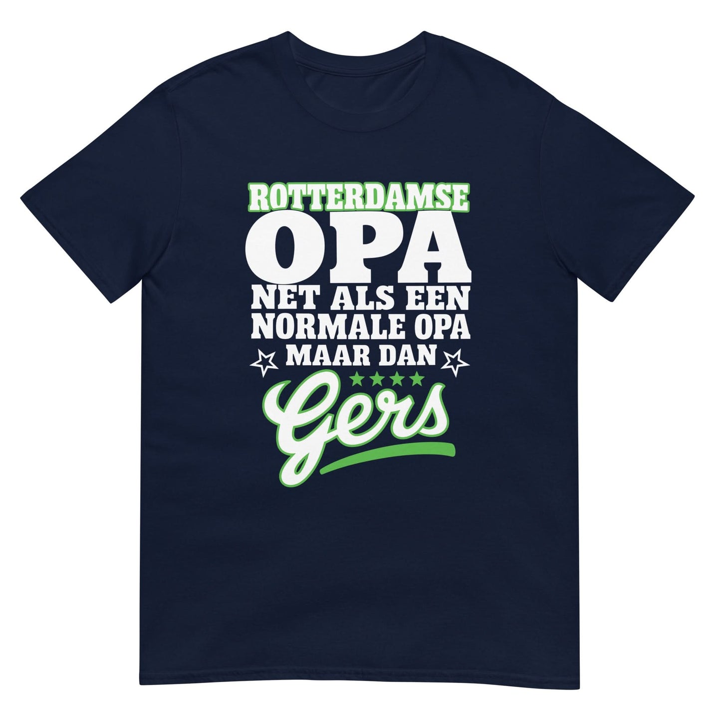 Unisex T-shirt (Rotterdamse opa, gers)