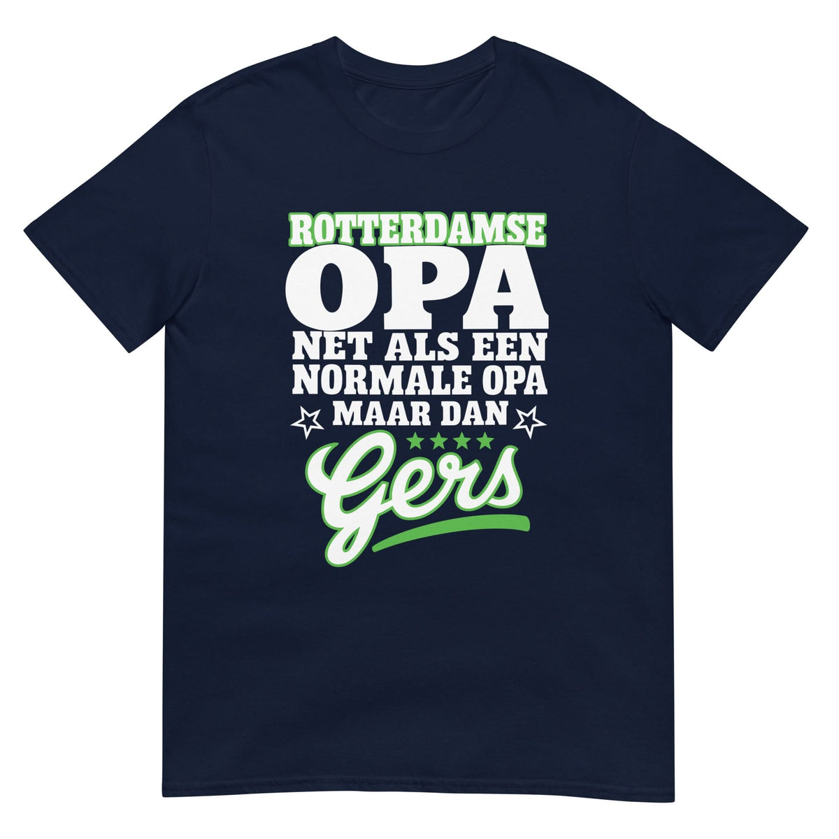 Unisex T-shirt (Rotterdamse opa, gers)