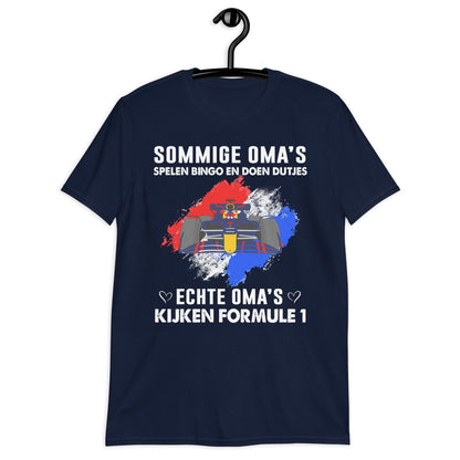 UniseX T-shirt (Echte oma's kijken formule 1)