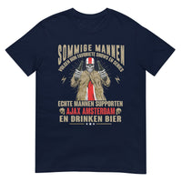 UniseX T-shirt (Echte mannen supporten Ajax amsterdam)