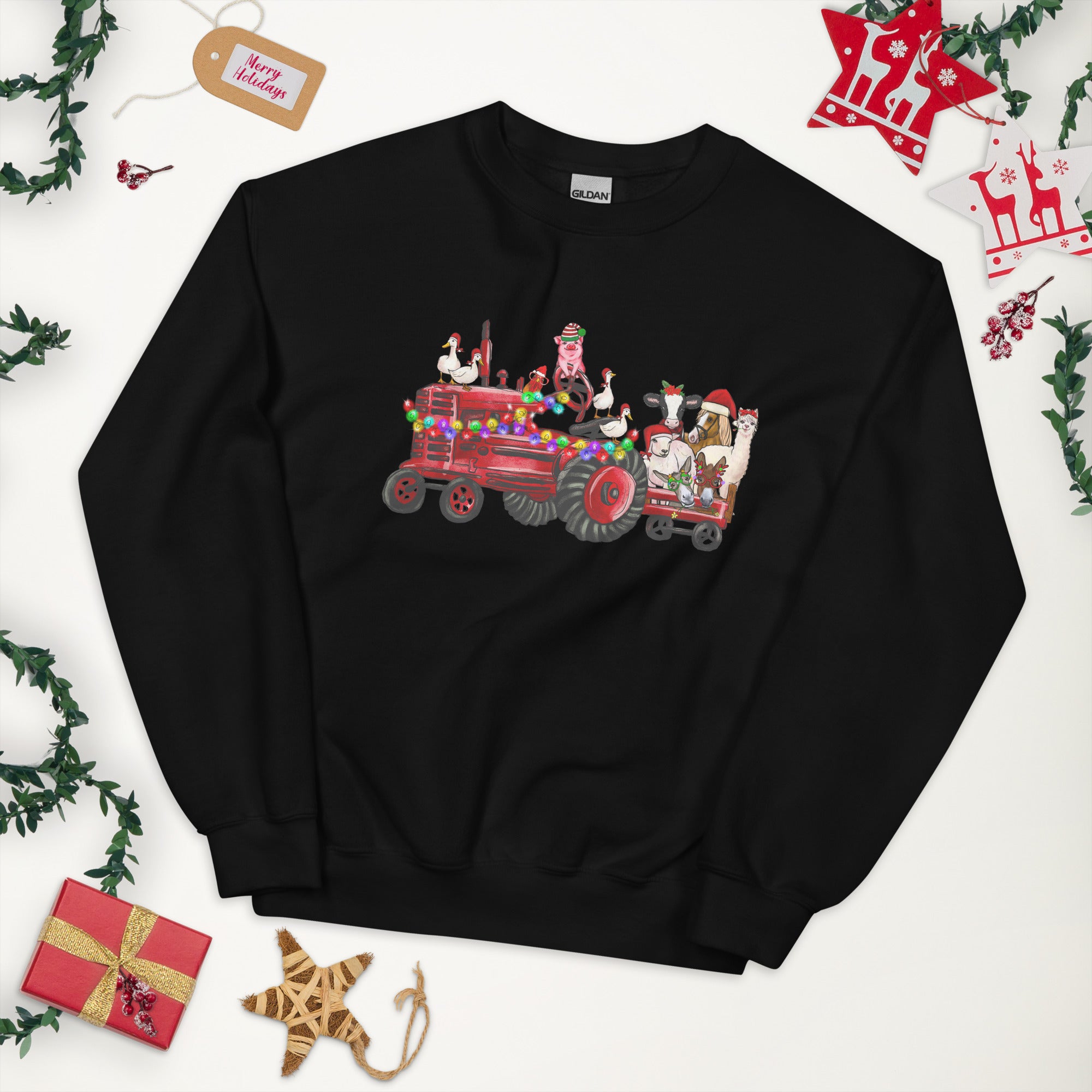 Unisex kersttrui (boederij)