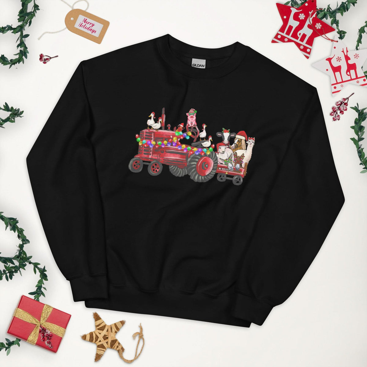 Unisex kersttrui (boederij)