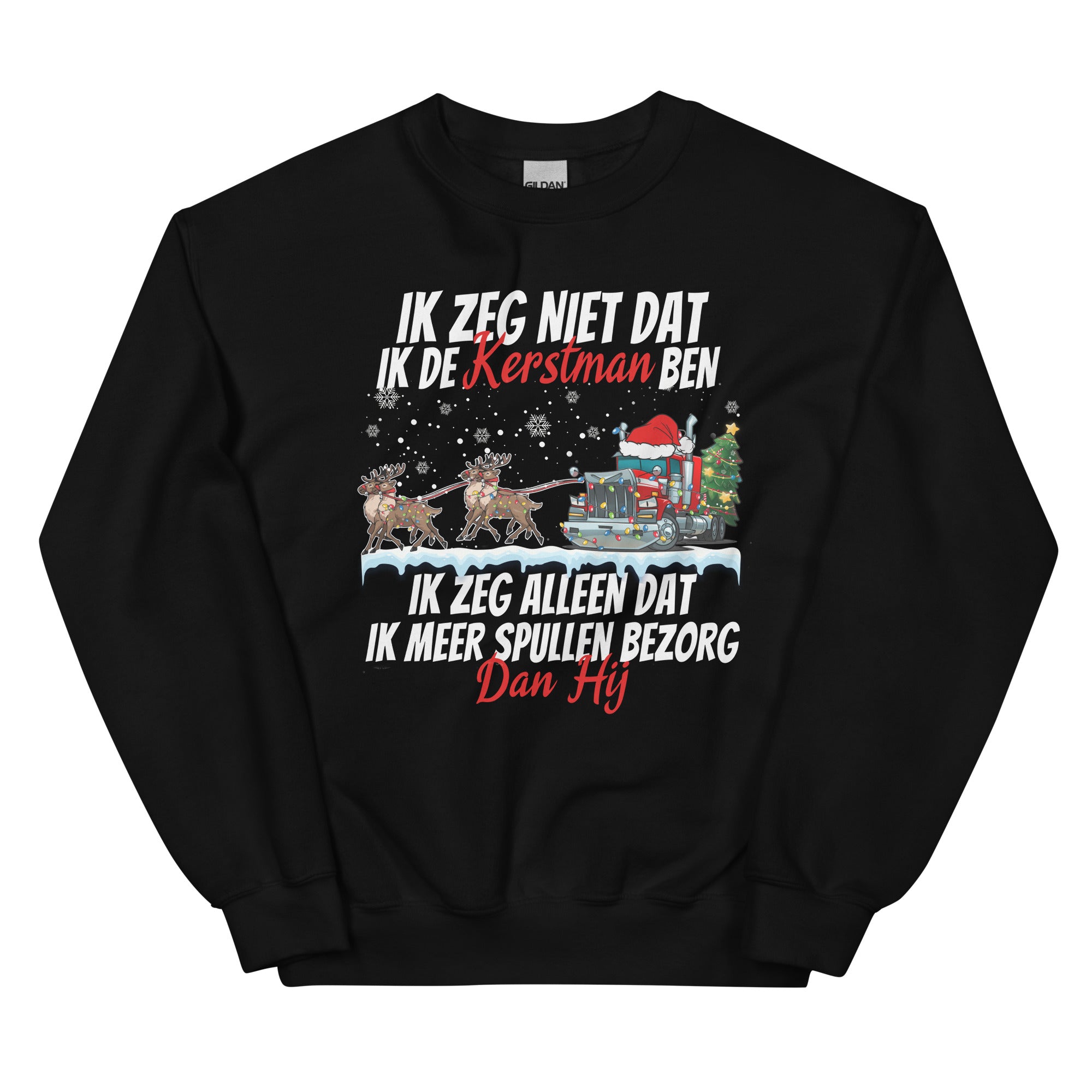 Unisex Kersttrui ( Niet de kerstman maar bezorg meer spullen)