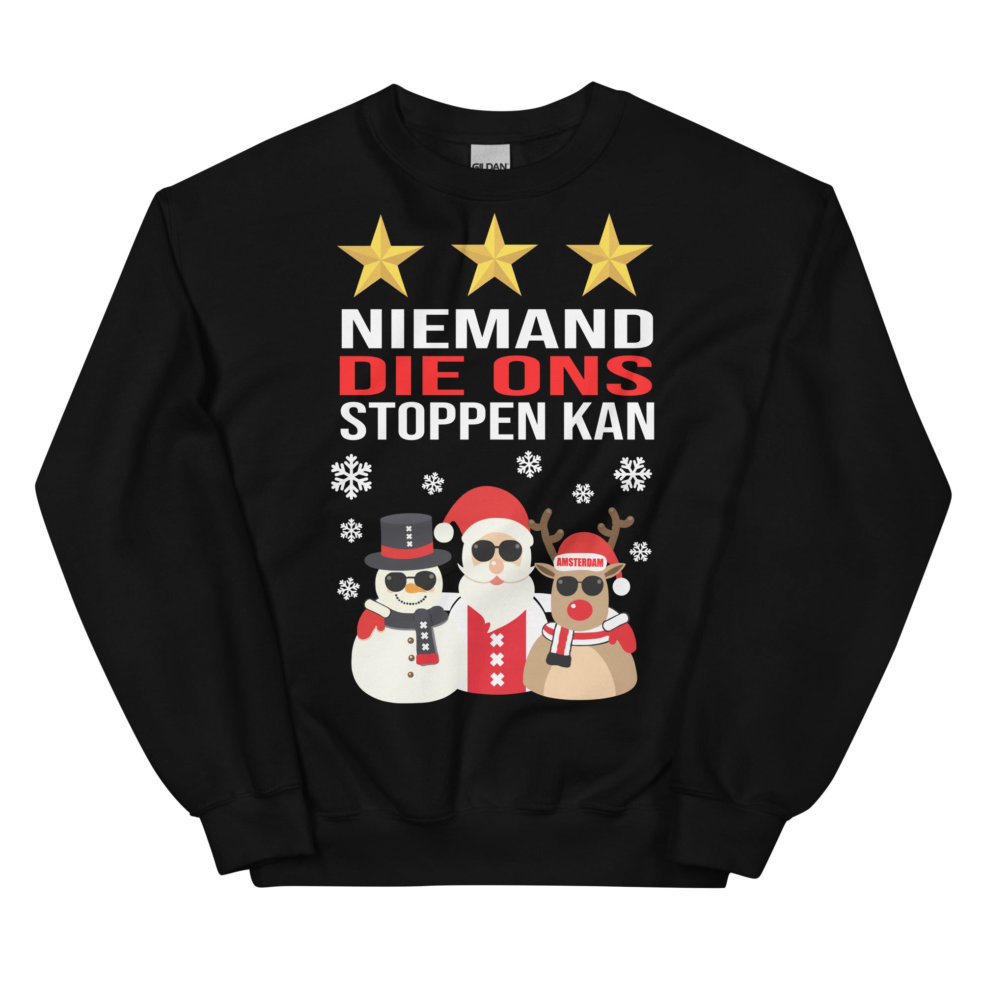 Unisex Kersttrui ( kerst - niemand die ons stoppen kan )