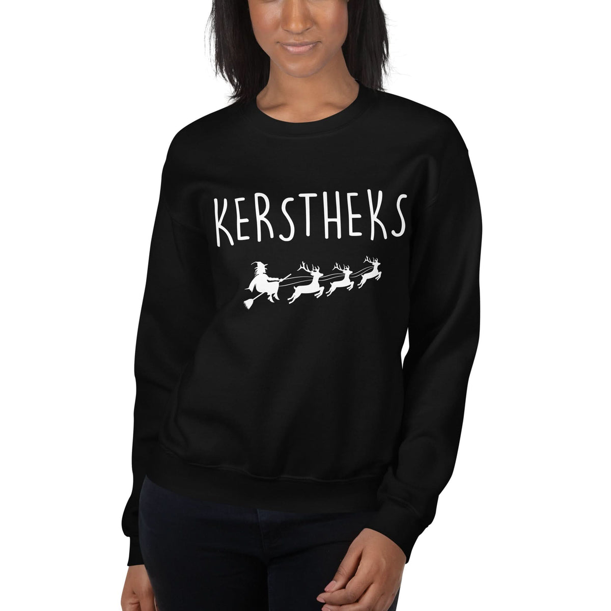 Unisex kersttrui (Kerstheks) heks