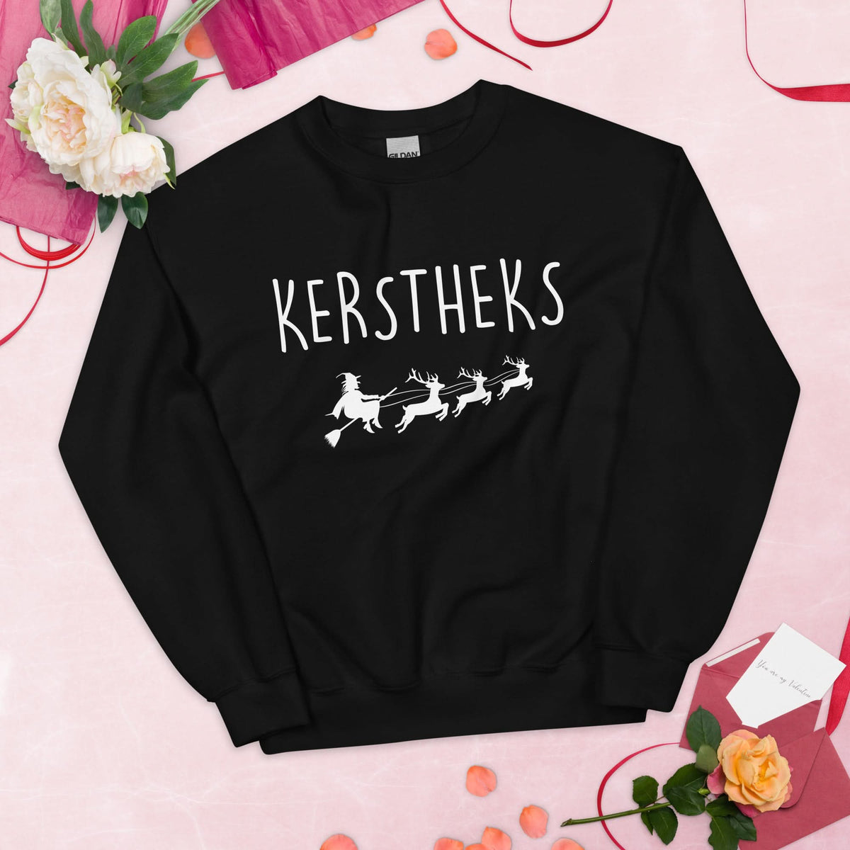 Unisex kersttrui (Kerstheks) heks