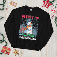 Unisex Kersttrui (Pl*urt op, kus mijn sneeuwballen)