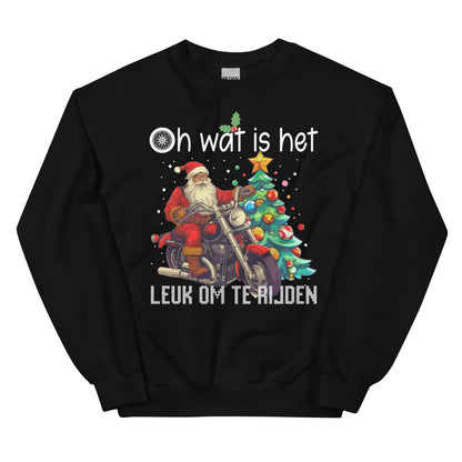 Unisex Kersttrui ( oh wat is het leuk om te rijden)